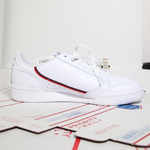 Adidas White CONTINENTAL 80 Sneakers - Picture 2 of 7